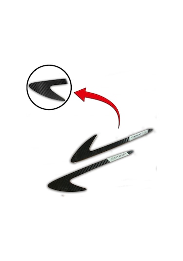 Citroen C2 Uyumlu Carbon Kapı Eşiği + Carbon Çamurluk Venti (552313487)