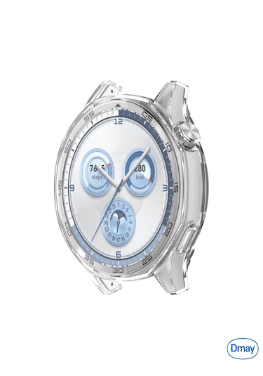 Huawei Watch Gt 6 46mm Tam Uyumlu Uyumlu 360 Full Koruma Silikon Kılıf