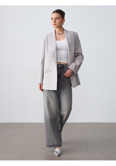 Dilvin 60799 Blazer Ceket-vizon
