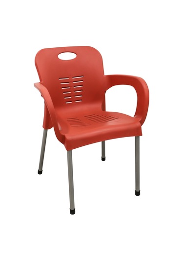 Luna Nil Koltuk Demir Ayaklı Kırmızı