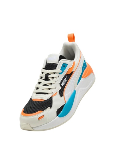 399064-19 Puma X-ray 3 Erkek Spor Ayakkabı Beyaz 399064-19 Beyaz Yeşil Turuncu