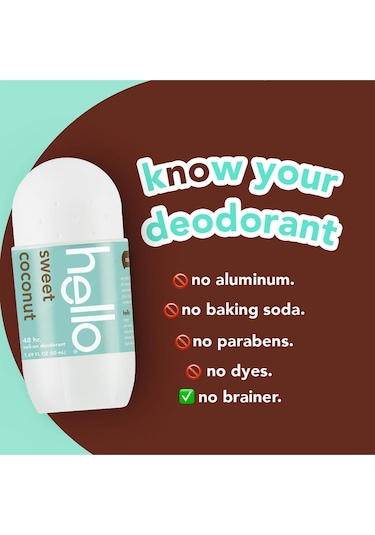 Hello Sweet Coconut Roll-On Deodorant 50 ML