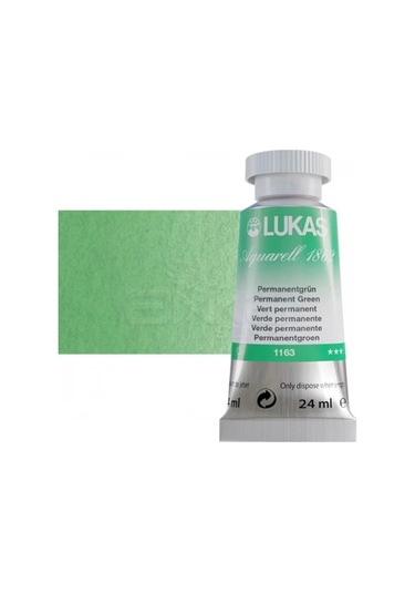 Lukas Aquarell 1862 Artist 24ml Sulu Boya 1163 Permanent Green Seri 2 Diğer