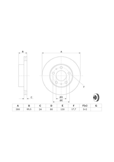 Citroen Jumper 2.2Hdi 2002-2016 Bosch Ön Disk 2 Adet N11.960
