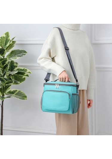 Symbee Siyah Oxford Kumaş Kalın Isı Saklama Çanta - Öğrenci Bento Çanta, Outdoor Piknik Çantası, El Ve Tek Omuz Taşıma Seçeneği Çok Renkli