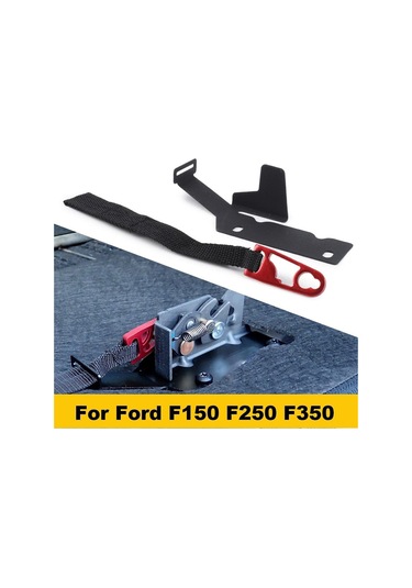Teltree Ford F-150 2009-18 , F-250/f-350 2017-19 Arka Koltuk Serbestleştirme Kiti: Kırmızı Anodize Kilit Ve Nylon Kayış İle Kolay Erişim