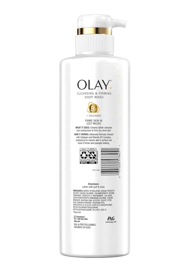 Olay Kollajen ve B3 Vitamini İçerikli Temizleyici ve Sıkılaştırıcı Vücut Şampuanı 530ML