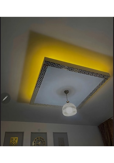 Labirent Bordür Aynalı Gold Pleksi 30'lu 9x9 Cm