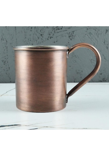 Turna Bakır Cup Bardak 2 No Düz 450 ML Oksit Turna0452-3