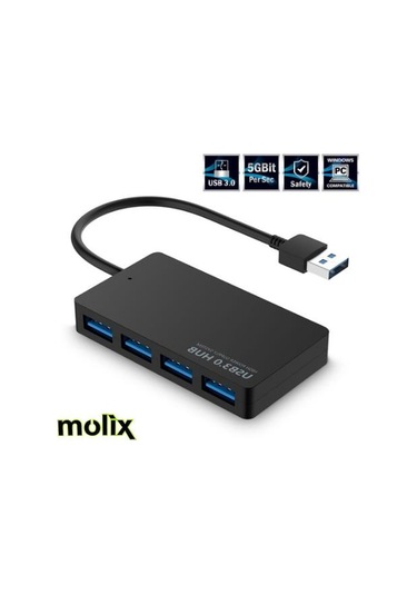Molix 4 Port Usb 3.0 Hub Çoklayıcı