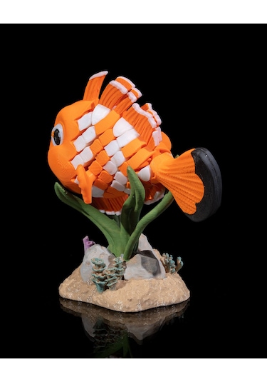 Hareketli Palyaço Balığı Ve Standı 10x7cm