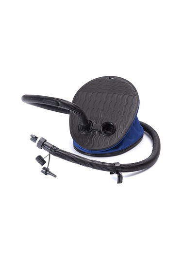 Yifomall Mavi Büyük Boy Plastik Ayak Pompa - Lastik Bot, Kayık, Balıkçılık Botu İçin Şişirme/havalama Çift Fonksiyonlu - 3 Uçlu Ağızlı