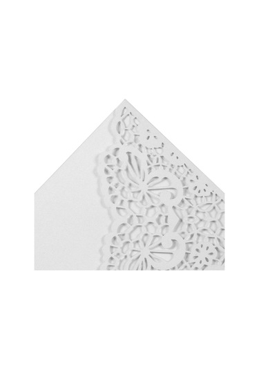 Mufunye 10 Adet İnci Kağıt Davetiye Kartı Davetiye Tutucuları Düğün Doğum Günü Partisi Yıldönümü İçin--beyaz