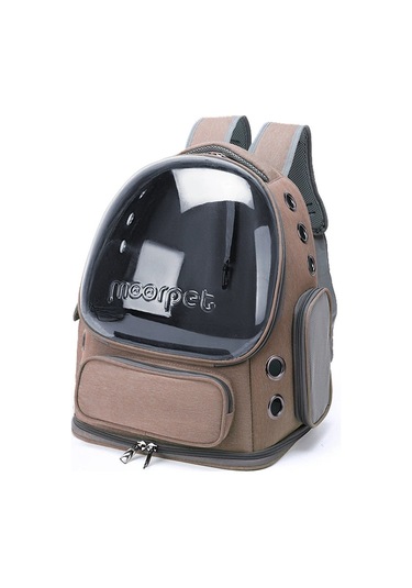 Crosswing Dışarı Taşınabilir Kedi Çantası-kahverengi