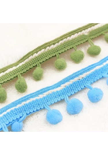 Novahub Floresan Turuncu Kürk Top Kemer 25 Adet Mzf3.5mq Ulusal Stil Dantel Aksesuar, Uzunluk: 22.86m, Genişlik: 3.5cm