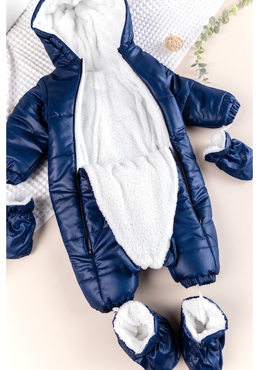 Peluş Astarlı Kız Erkek Ebek Astronot Tulum 001