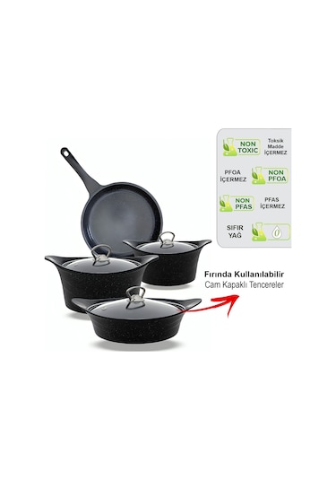 Thermoad Pyro 7 Parça Set- Gri Gri