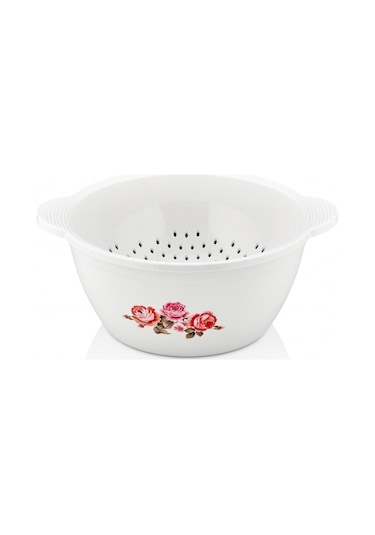 Özmet Çiçek Desenli Hazneli Süzgeç