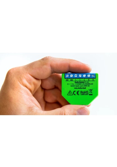 Shelly Dimmer 2 Kanallı Akıllı Işık Ayar Anahtarı Wifi Nötrsüz