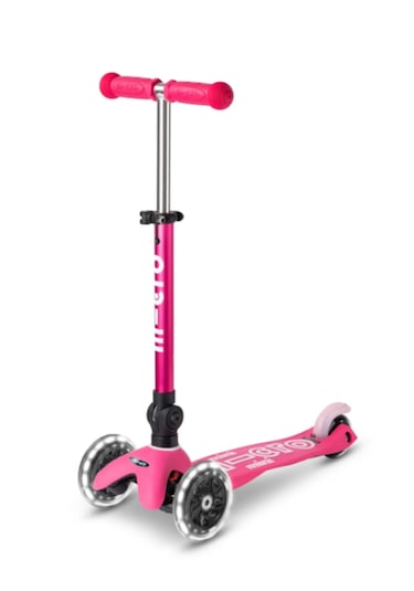 Mini Micro Deluxe Foldable Led Pink Scooter