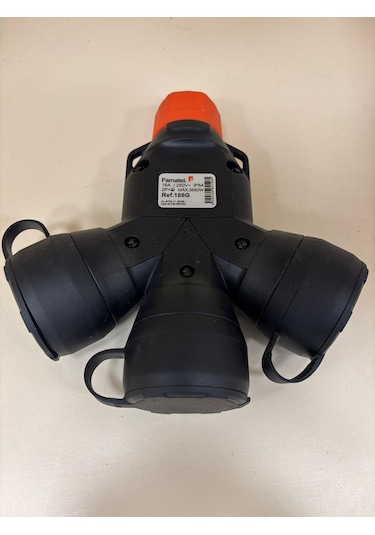 1x16a Kauçuk Tek Gövde Adaptör 3 Lü Ip54