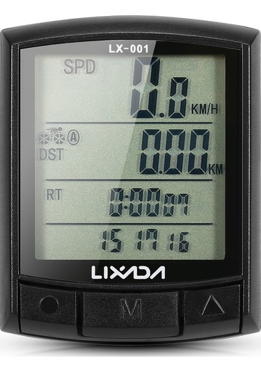 Lixada Bisiklet Bisiklet Bilgisayarı Bisiklet Kilometre Kilometre Sayacı Mtb Yol Bisikleti Bilgisayarı Siyah