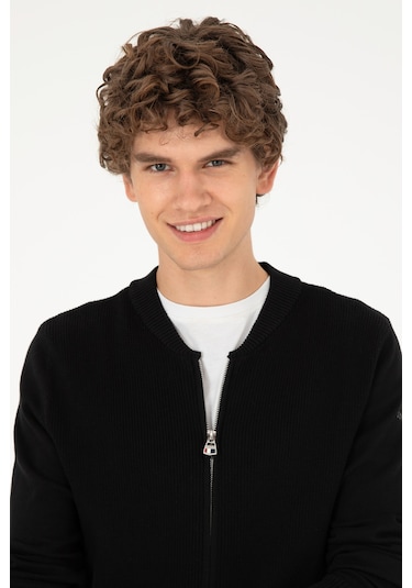 U.s. Polo Assn. Erkek Siyah Hırka Triko 50293528-vr046 Siyah