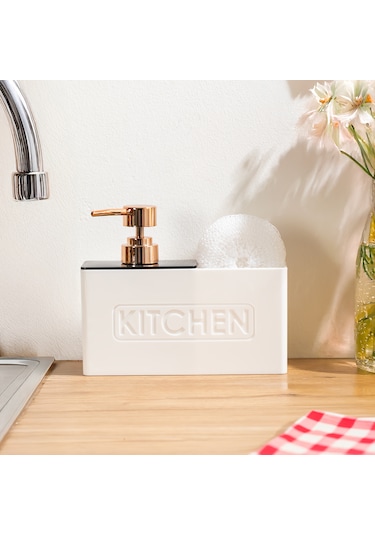 Perotti 13195 Kitchen Lux Mutfak Sıvı Sabunluk Beyaz
