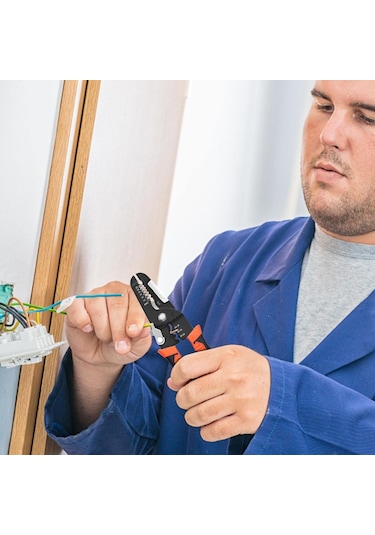 Youtek Endüstriyel Elektrikçi Pense - 8 İnç Çok İşlevli Kablolu İzolasyon Soğutucu, Kesici Ve Presleme Aleti