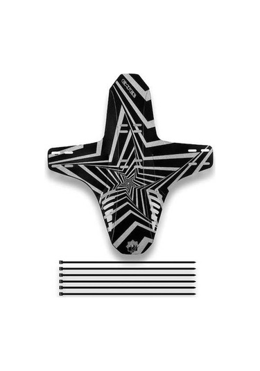 Pazly Dağ Bisikleti Çamurluk Ön Arka 26'' 27.5'' 29'' Drenaj Delikli Yansıtıcı Siyah Aksesuar Siyah