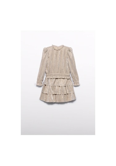 Mayoral Abel&lula Kız Çocuk Pileli Etekk Takım Bej