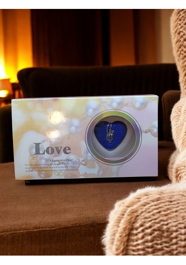 Love Pearl İstiridye İçinde Kutu Açılımı İnci Kolye Altın - Koyu Füme