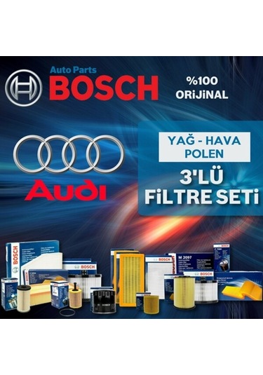 Audi A3 1.6 Bosch  Filtre Bakım Seti 1997-2003 (495584513)