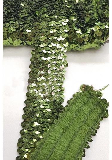 FdayAksesuar Koyu Yeşil Likralı Pul Şerit FRDY10415