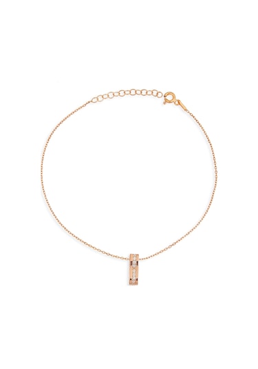 Argentum Concept Sonsuzluk Motifli 925 Ayar Gümüş Halhal - H001901 Pembe