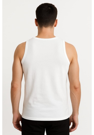 Beyaz Askılı Erkek Atlet Avantajlı Paket 3 Adet %100 Pamuk Beyaz