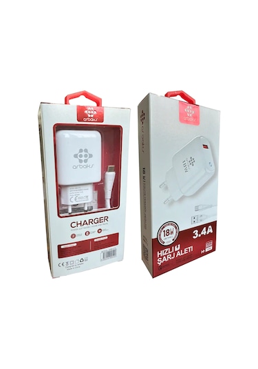 Arbaks ARB-013 Led 18 W 3.4A Type-C Hızlı Şarj Aleti