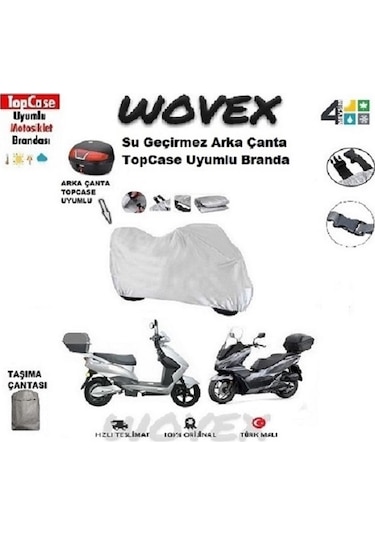 MONDİAL 50 Wing Motosiklet Brandası Arka Çanta Uyumlu