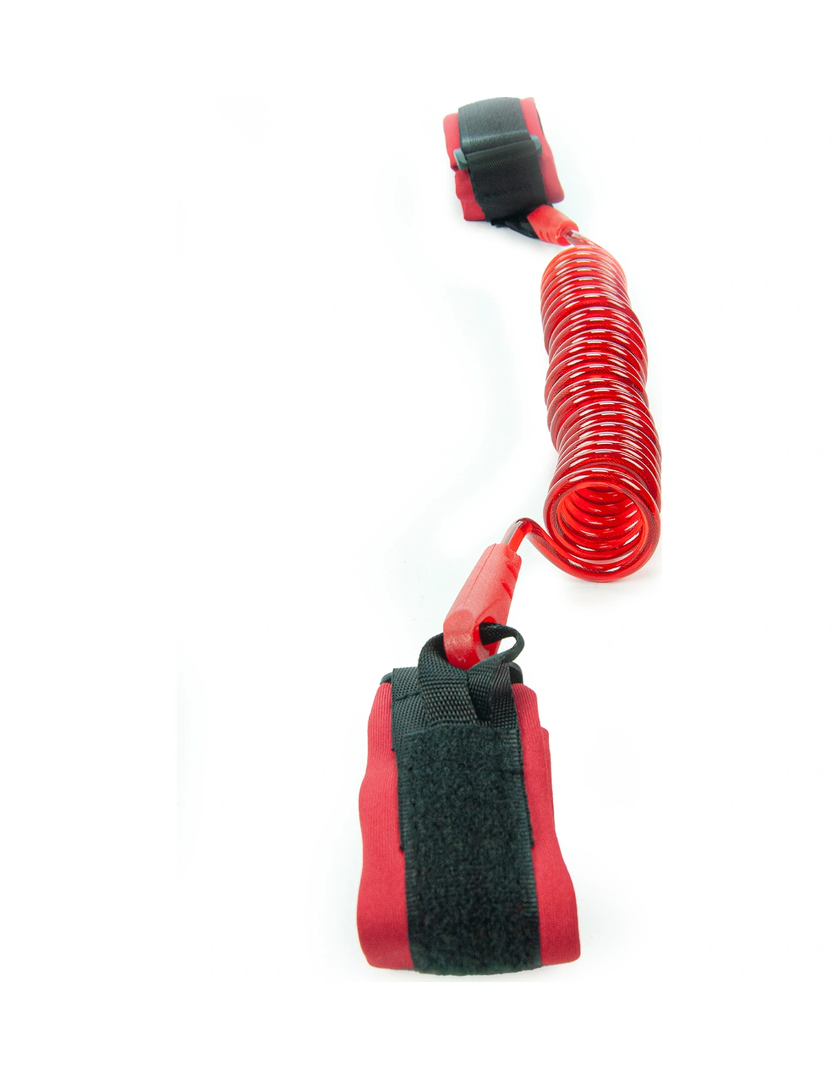 Hac Umre Çocuk Güvenlik Bilekliği Kayıp Önleyici Spiral Kordon - Kırmızı Kırmızı