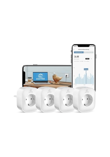 Wi-fi Akıllı Priz, 16a, Alexa Ve Google Home Uyumlu