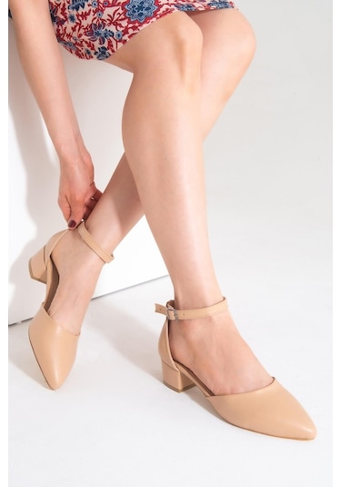 Topuklu Büyük Numara Bayan Karnıyarık Ayakkabı  (538585152)