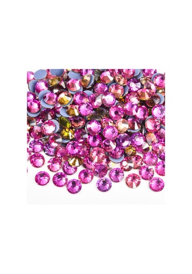 Gymo Premium Kalite Altı Düz Ütü İle Yapışan Hotfix Kristal Taş Ss16 3.8-4mm Air Gold Line Rose 720 Adet