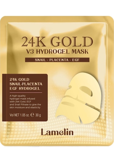 Lamelin Canlandırıcı Altın Maske Lamelin 24K Gold Hydrogel Mask