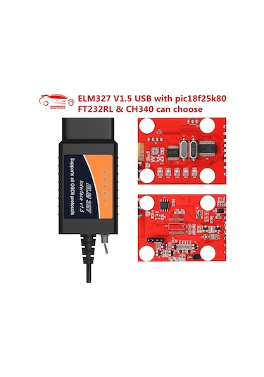 Usb Bağlantılı Modifiye Edilmiş Kısa Devreli CH340 Çipli HS / MS Modülü Forscan Foccus Ddt4All