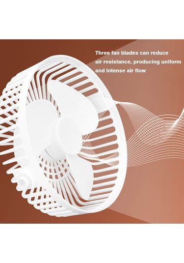 Konesam Taşınabilir Usb Şarjlı Masa Üstü Mini Fan - Beyaz