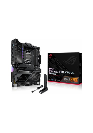 Asus Rog Crosshair X870e Apex Ddr5 9600mhz Oc M.2 Usb-c Pcıe 5.0 Am5 Atx Anakart