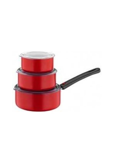 Papilla Redio 7Li 12-14-16 Cm Tava Seti. Kırmızı