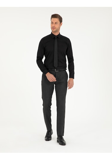 Pierre Cardin Erkek Siyah Gömlek Basic 50292520-vr046 Siyah