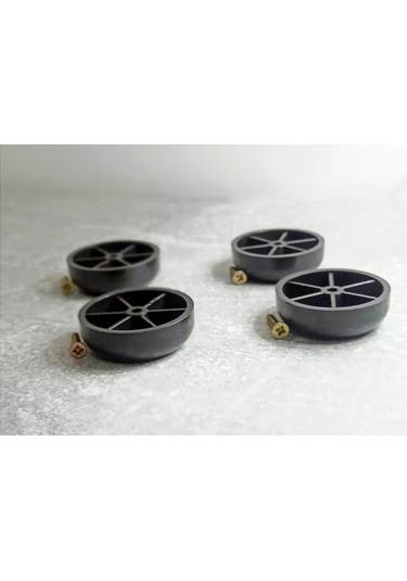 Dla Vas Mobilya Ayakları, Kendinden Vidalı Set 180329713 Siyah