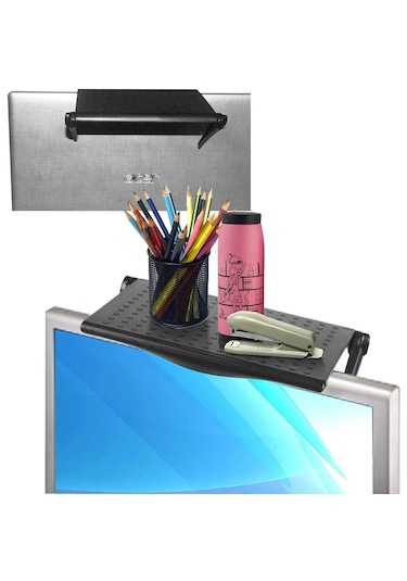 Monozone Monitor Tv Üstü Raf Portatif Katlanabilir Düzenleyici